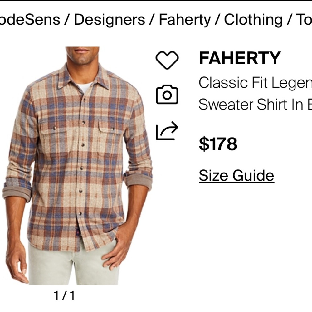 Faherty Checkered Knit Shirt